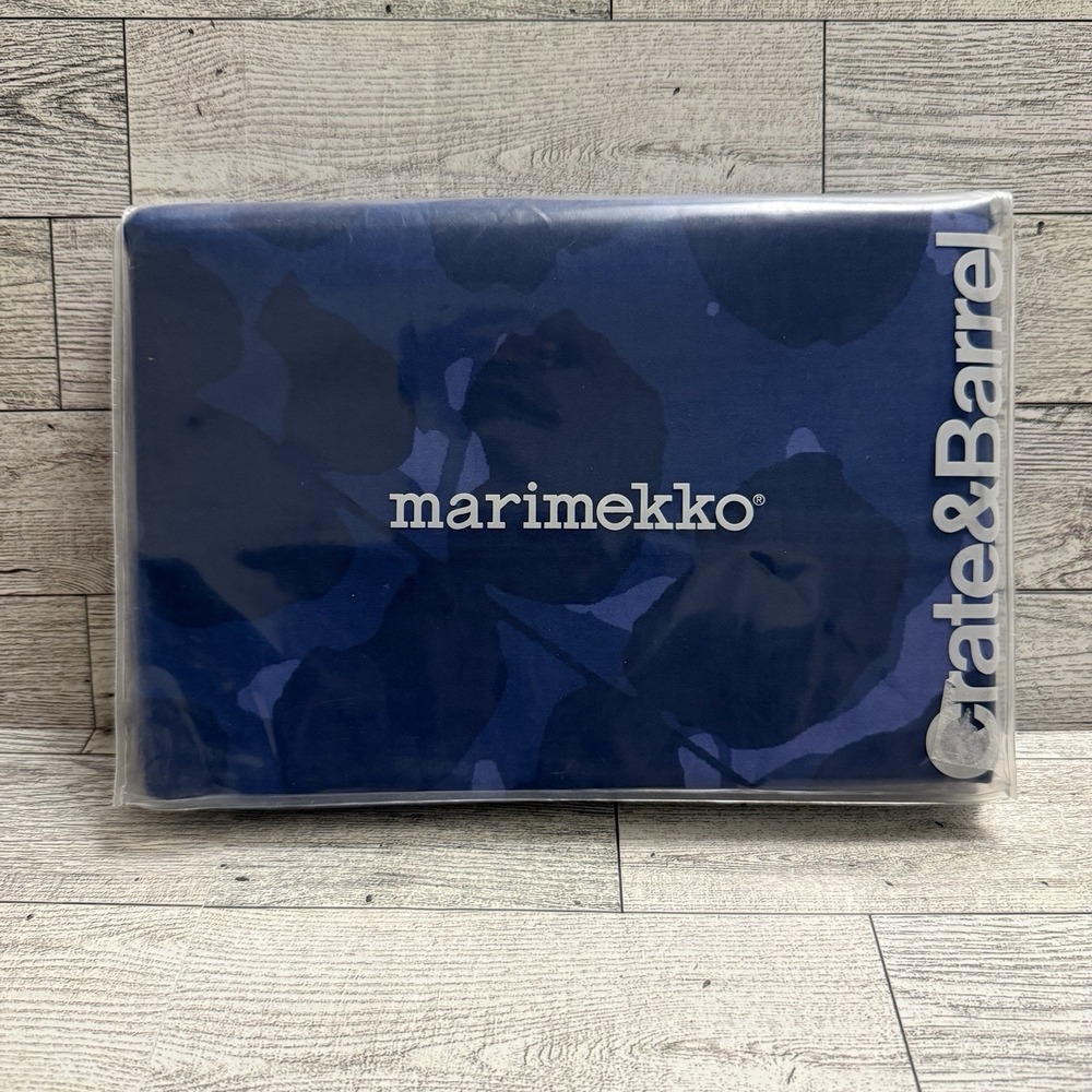 Crate & Barrel Marimekko Saarni Pillow Sham King 20 X 36 100-% Cotton NEW‎
